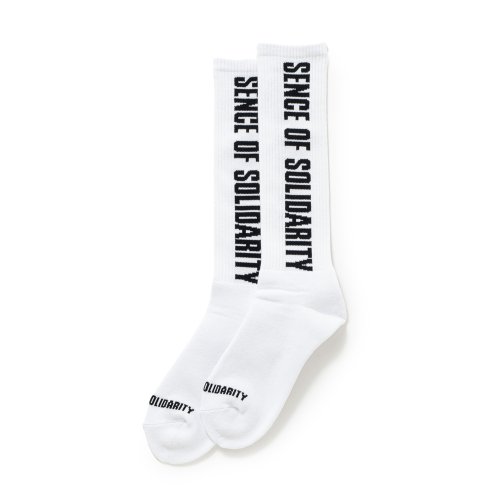 他の写真1: RATS/HIGH SOCKS LOGO（WHITE）［ハイソックス-25秋冬］