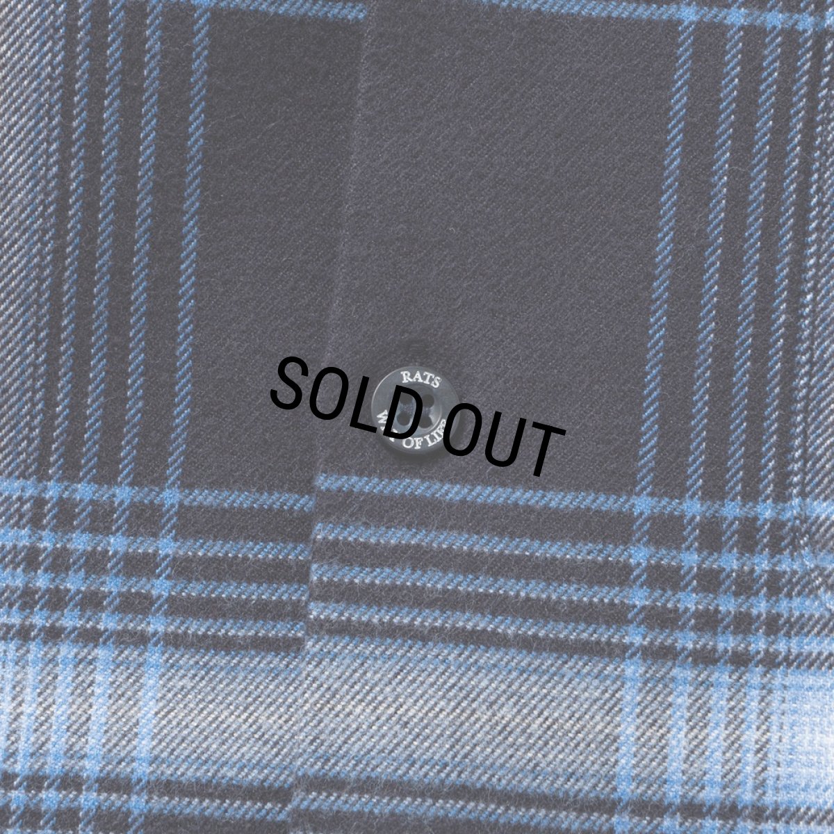 画像4: RATS/COTTON RAYON CHECK SHIRT（NAVY CHECK）［コットンレーヨンチェックシャツ-25秋冬］ (4)