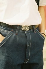 画像2: CHALLENGER/LOGO LEATHER BELT（BLUE）［ロゴレザーベルト-25秋冬］ (2)