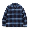 RATS/COTTON RAYON CHECK SHIRT（NAVY CHECK）［コットンレーヨンチェックシャツ-25秋冬］