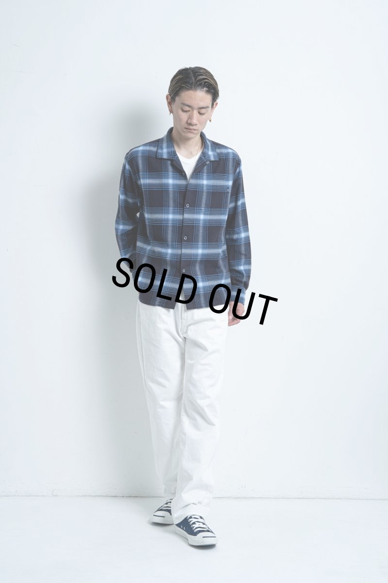 画像8: RATS/COTTON RAYON CHECK SHIRT（NAVY CHECK）［コットンレーヨンチェックシャツ-25秋冬］ (8)