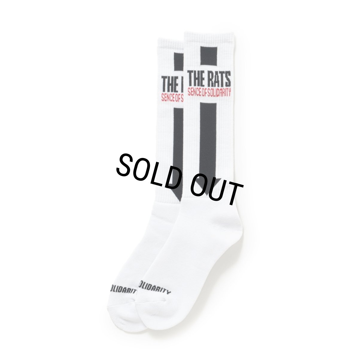 画像1: RATS/HIGH SOCKS TAIL（WHITE）［ハイソックス-25秋冬］ (1)