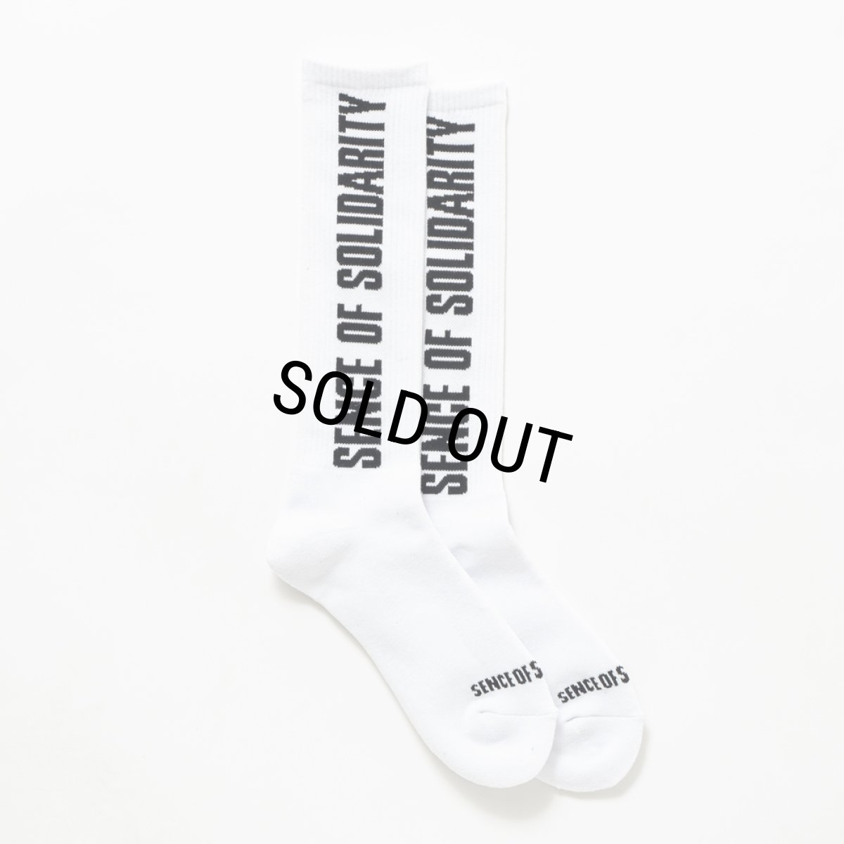 画像2: RATS/HIGH SOCKS LOGO（WHITE）［ハイソックス-25秋冬］ (2)