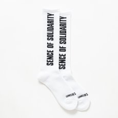 画像2: RATS/HIGH SOCKS LOGO（WHITE）［ハイソックス-25秋冬］ (2)