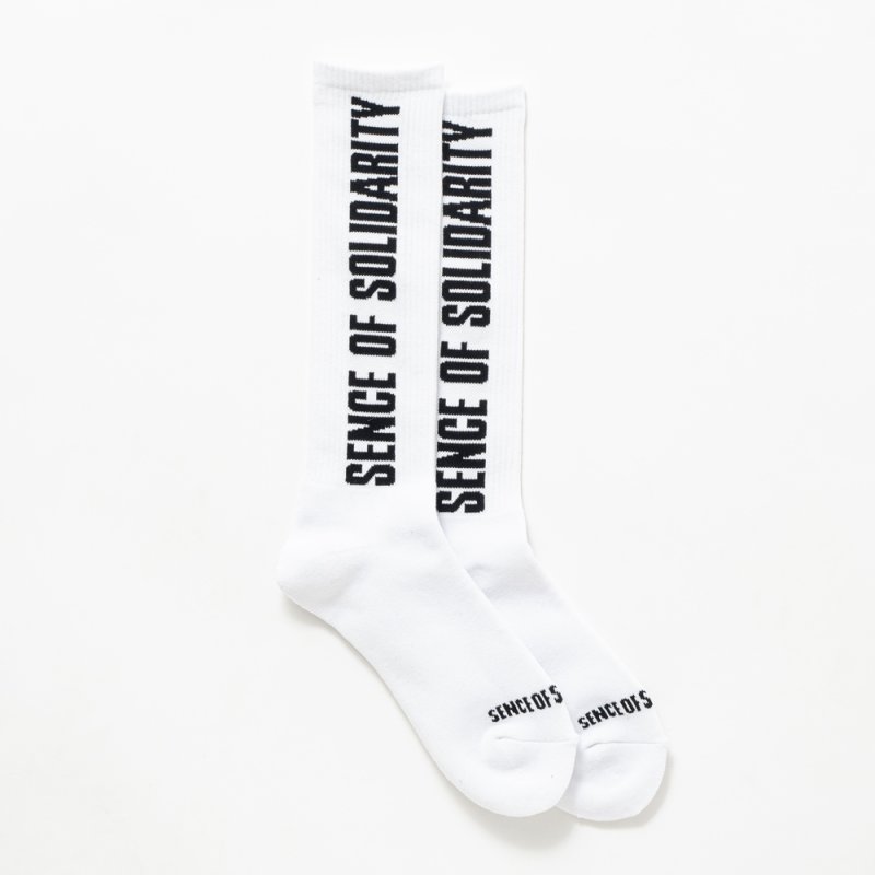 画像2: RATS/HIGH SOCKS LOGO（WHITE）［ハイソックス-25秋冬］