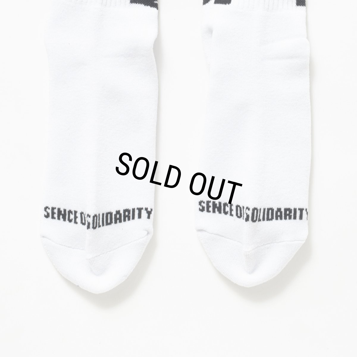 画像3: RATS/HIGH SOCKS LOGO（WHITE）［ハイソックス-25秋冬］ (3)