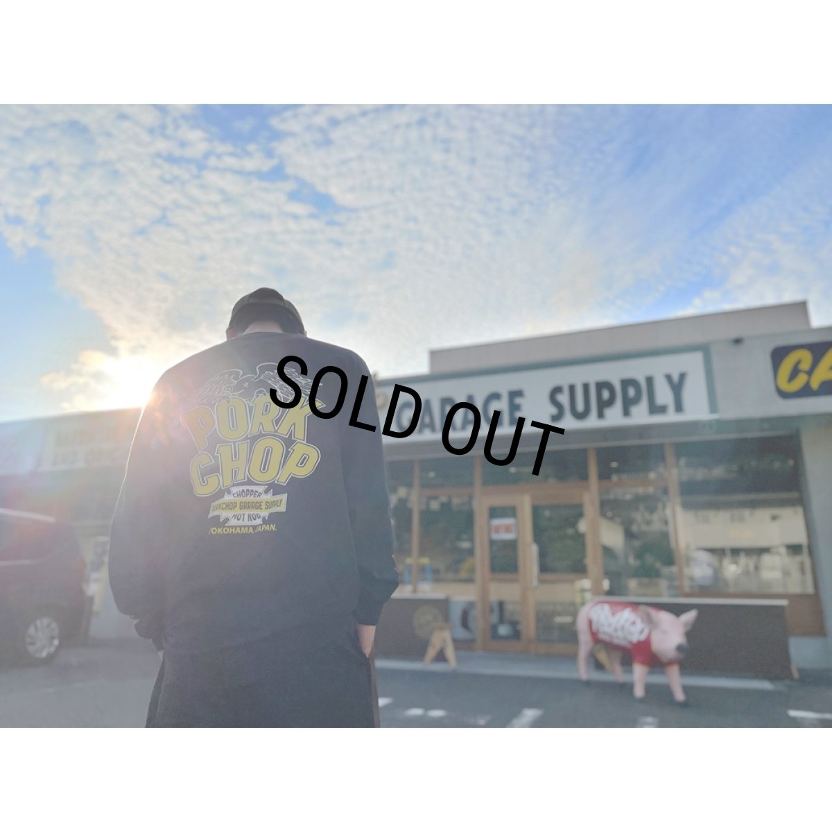 画像7: PORKCHOP/WP BIG LOGO L/S TEE（BLACK）［ウイングポークビッグロゴ長袖T-25秋冬］ (7)