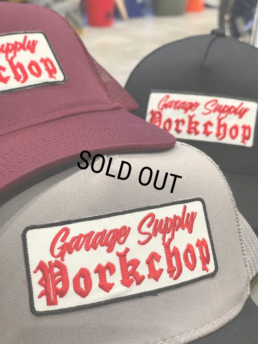 画像8: PORKCHOP/O.E. WAPPEN MESH CAP（MAROON）［ワッペンメッシュキャップ-25秋冬］ (8)