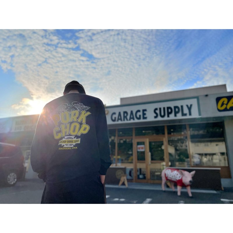 画像3: PORKCHOP/WP BIG LOGO L/S TEE（BLACK）［ウイングポークビッグロゴ長袖T-25秋冬］
