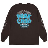 PORKCHOP/WP BIG LOGO L/S TEE（DARK BROWN）［ウイングポークビッグロゴ長袖T-25秋冬］