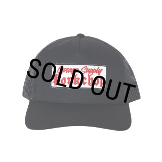 PORKCHOP/O.E. WAPPEN MESH CAP（BLACK）［ワッペンメッシュキャップ
