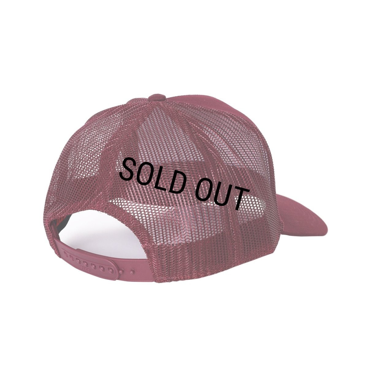 画像2: PORKCHOP/O.E. WAPPEN MESH CAP（MAROON）［ワッペンメッシュキャップ-25秋冬］ (2)