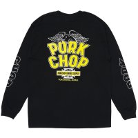 PORKCHOP/WP BIG LOGO L/S TEE（BLACK）［ウイングポークビッグロゴ長袖T-25秋冬］