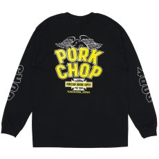 画像1: PORKCHOP/WP BIG LOGO L/S TEE（BLACK）［ウイングポークビッグロゴ長袖T-25秋冬］ (1)