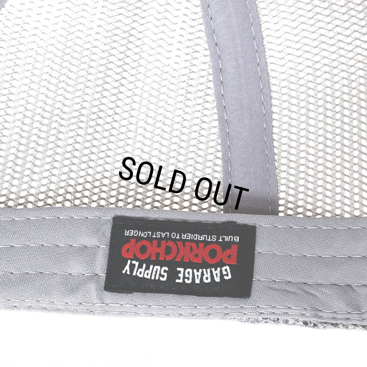 画像4: PORKCHOP/O.E. WAPPEN MESH CAP（BLACK/GRAY）［ワッペンメッシュキャップ-25秋冬］ (4)