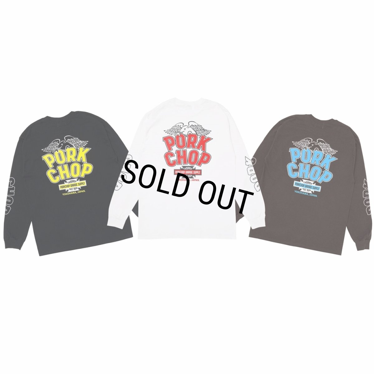 画像6: PORKCHOP/WP BIG LOGO L/S TEE（WHITE）［ウイングポークビッグロゴ長袖T-25秋冬］ (6)