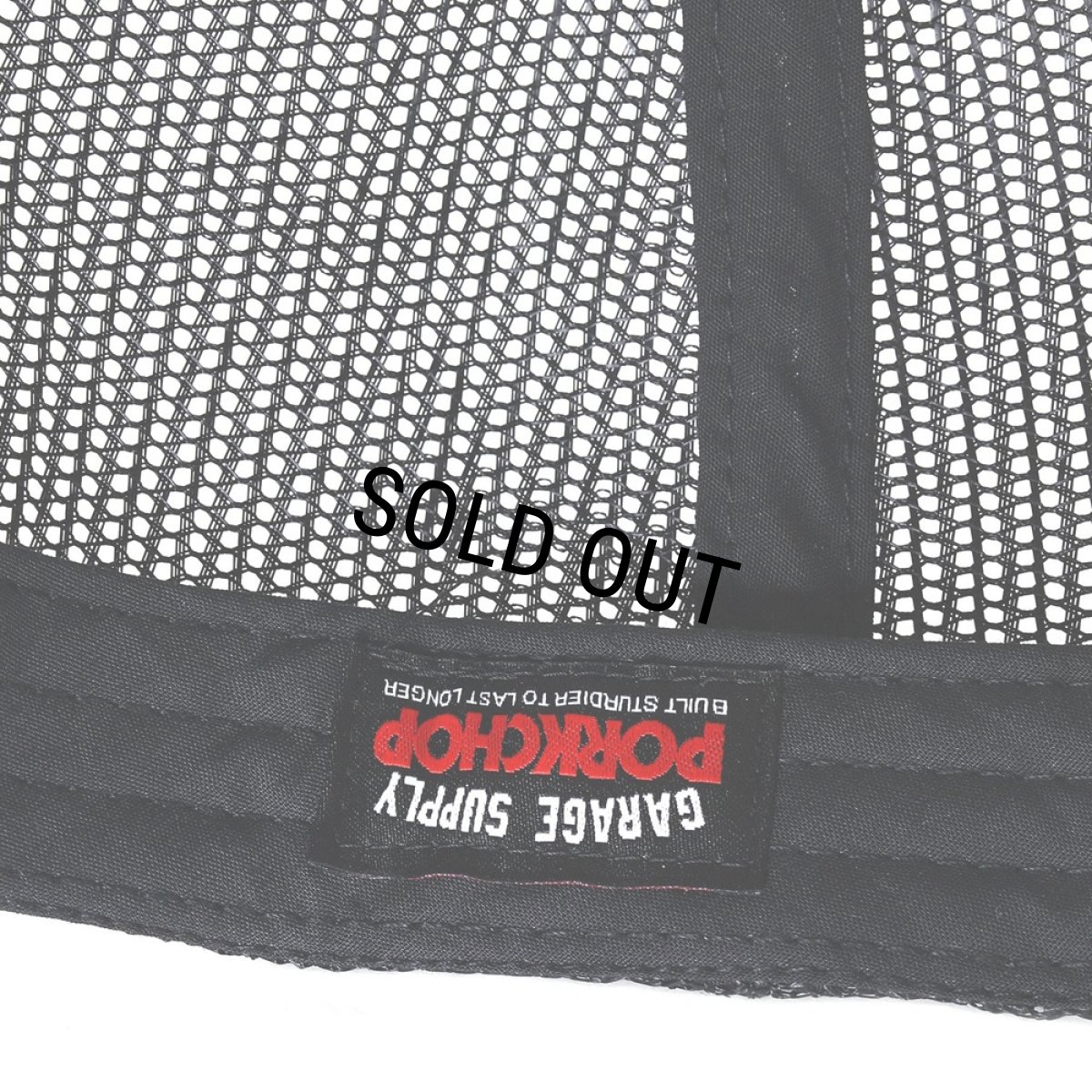 画像4: PORKCHOP/O.E. WAPPEN MESH CAP（BLACK）［ワッペンメッシュキャップ-25秋冬］ (4)