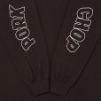 画像3: PORKCHOP/WP BIG LOGO L/S TEE（DARK BROWN）［ウイングポークビッグロゴ長袖T-25秋冬］