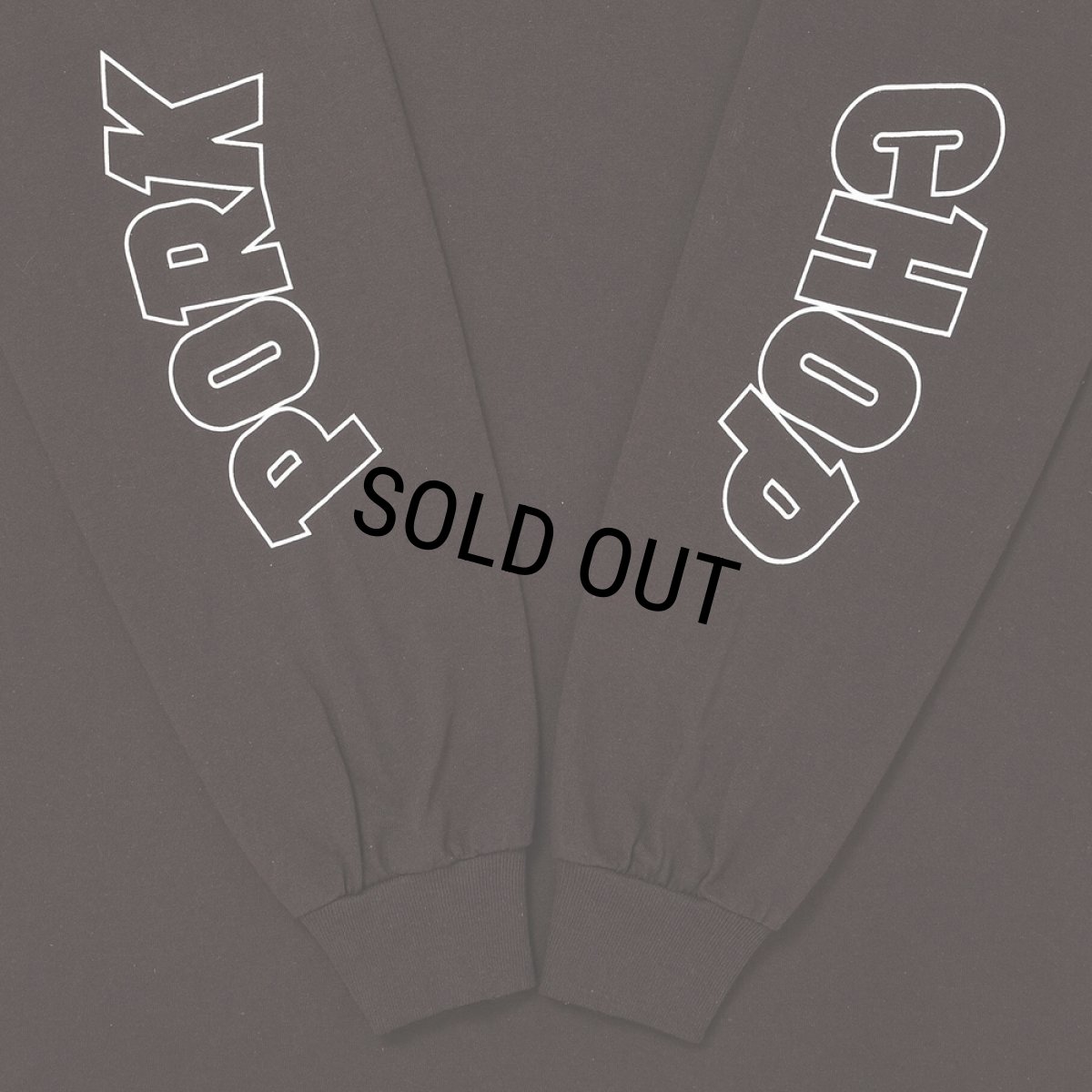 画像3: PORKCHOP/WP BIG LOGO L/S TEE（DARK BROWN）［ウイングポークビッグロゴ長袖T-25秋冬］ (3)