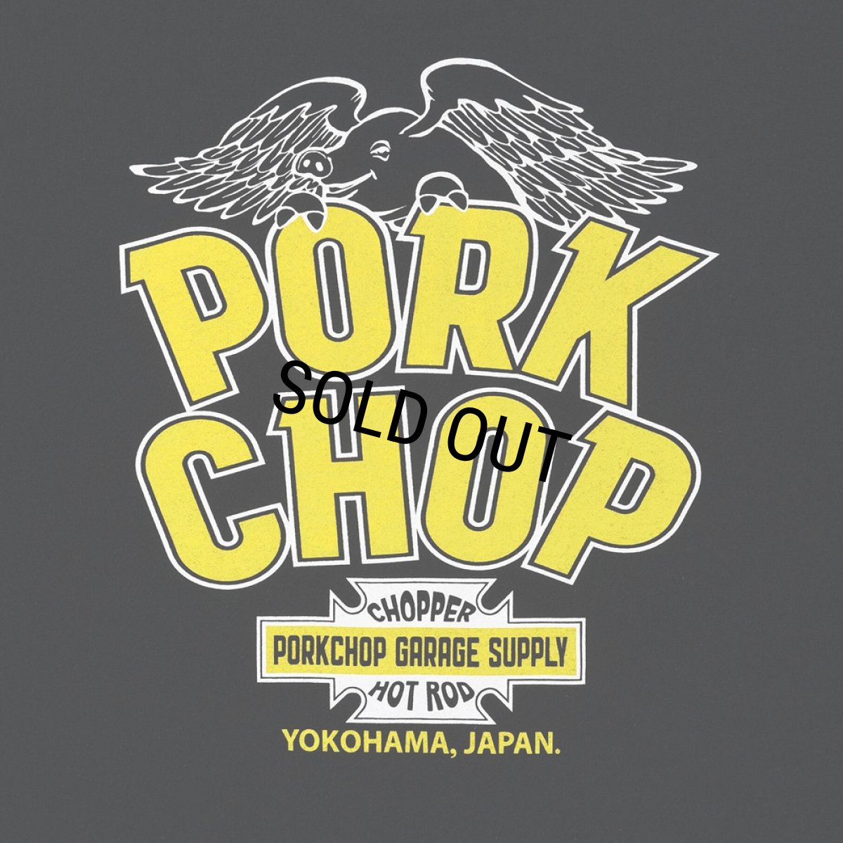 画像5: PORKCHOP/WP BIG LOGO L/S TEE（BLACK）［ウイングポークビッグロゴ長袖T-25秋冬］ (5)