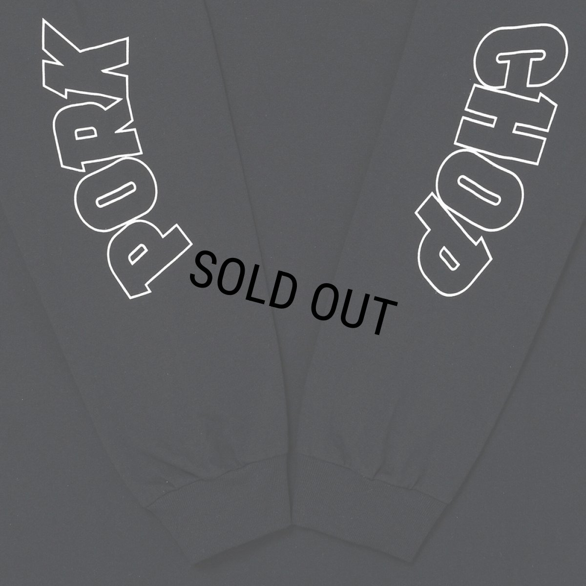 画像3: PORKCHOP/WP BIG LOGO L/S TEE（BLACK）［ウイングポークビッグロゴ長袖T-25秋冬］ (3)