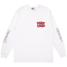 画像2: PORKCHOP/WP BIG LOGO L/S TEE（WHITE）［ウイングポークビッグロゴ長袖T-25秋冬］ (2)