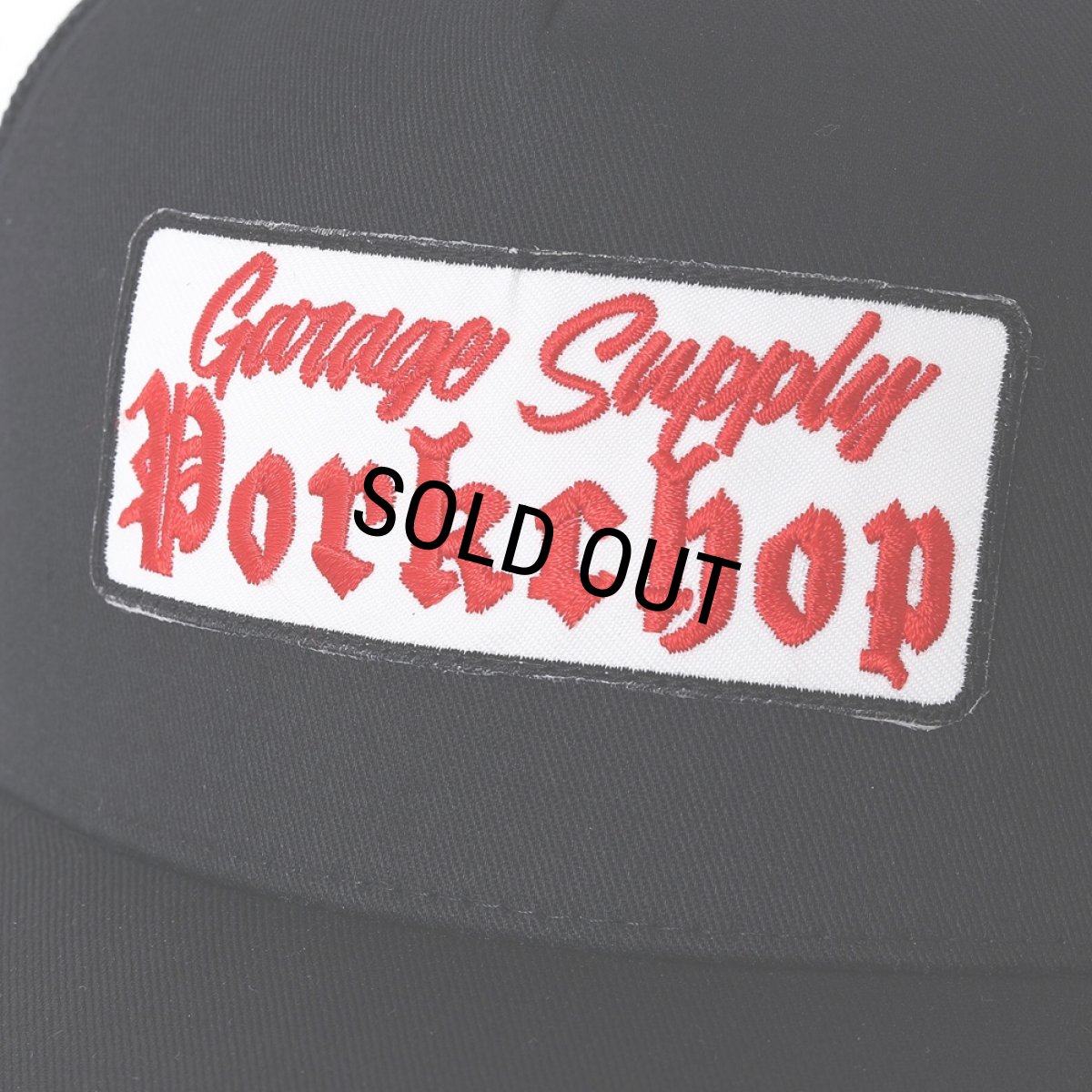 画像3: PORKCHOP/O.E. WAPPEN MESH CAP（BLACK）［ワッペンメッシュキャップ-25秋冬］ (3)