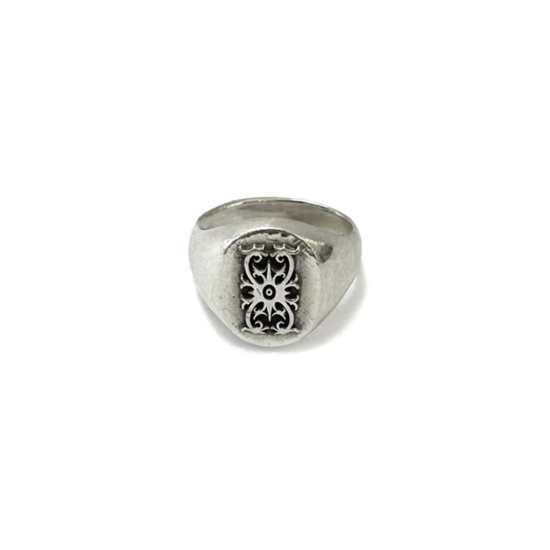 画像1: exodus/BORNEO SIGNET RING（SILVER925）［ボルネオシグネットリング-25春夏］