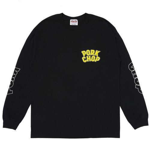 他の写真1: PORKCHOP/WP BIG LOGO L/S TEE（BLACK）［ウイングポークビッグロゴ長袖T-25秋冬］