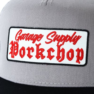 画像3: PORKCHOP/O.E. WAPPEN MESH CAP（BLACK/GRAY）［ワッペンメッシュキャップ-25秋冬］