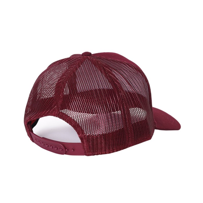 画像2: PORKCHOP/O.E. WAPPEN MESH CAP（MAROON）［ワッペンメッシュキャップ-25秋冬］