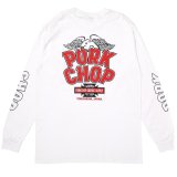 PORKCHOP/WP BIG LOGO L/S TEE（WHITE）［ウイングポークビッグロゴ長袖T-25秋冬］