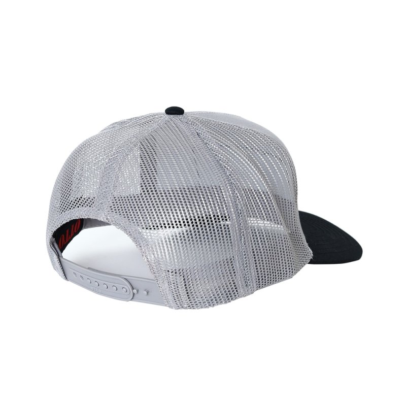 画像2: PORKCHOP/O.E. WAPPEN MESH CAP（BLACK/GRAY）［ワッペンメッシュキャップ-25秋冬］