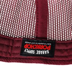 画像4: PORKCHOP/O.E. WAPPEN MESH CAP（MAROON）［ワッペンメッシュキャップ-25秋冬］ (4)