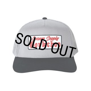 PORKCHOP/O.E. WAPPEN MESH CAP（BLACK/GRAY）［ワッペン