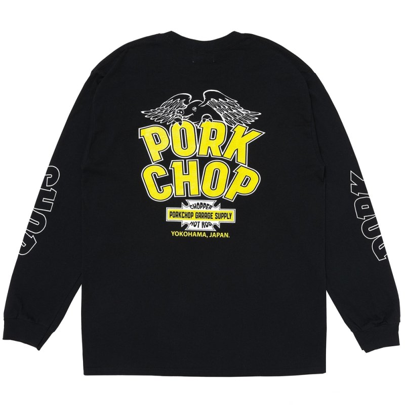 画像2: PORKCHOP/WP BIG LOGO L/S TEE（BLACK）［ウイングポークビッグロゴ長袖T-25秋冬］