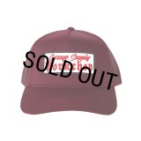 PORKCHOP/O.E. WAPPEN MESH CAP（MAROON）［ワッペンメッシュキャップ-25秋冬］
