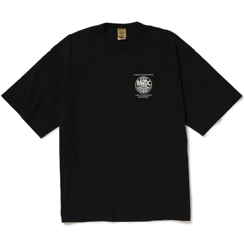 画像1: ROUGH AND RUGGED/DESIGN SS（BLACK）［プリントT-25秋冬］