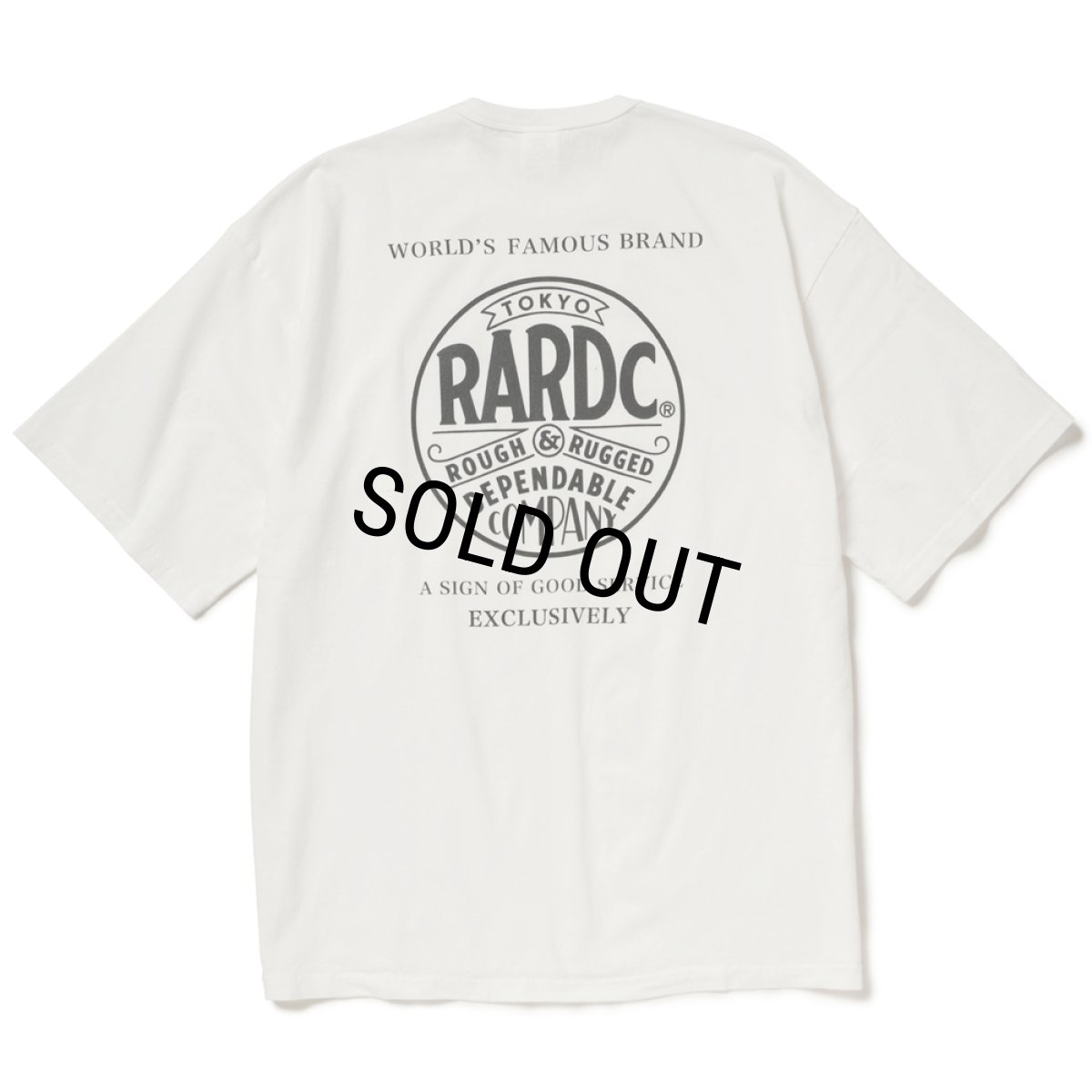 画像1: 【40%OFF】ROUGH AND RUGGED/DESIGN SS（WHITE）［プリントT-25秋冬］ (1)