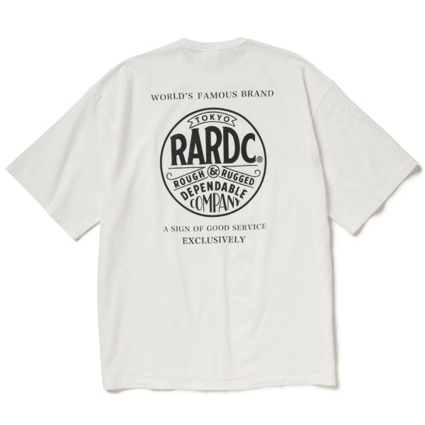 画像1: ROUGH AND RUGGED/DESIGN SS（WHITE）［プリントT-25秋冬］