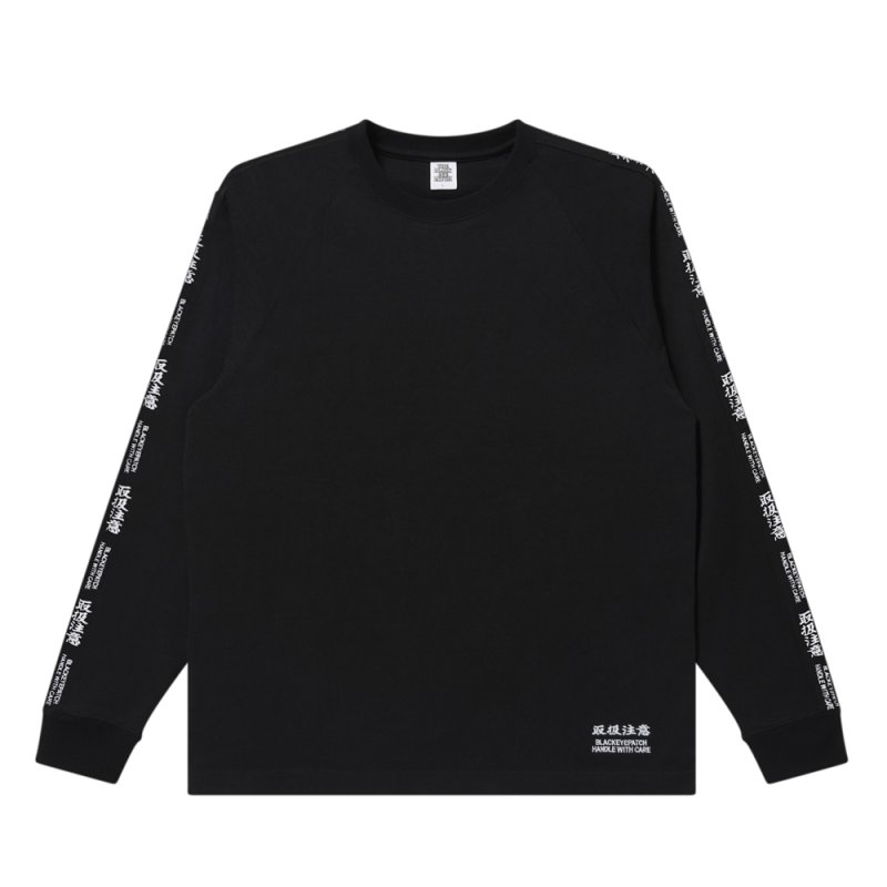 画像1: BlackEyePatch/KANJI TAPED L/S TEE（BLACK）