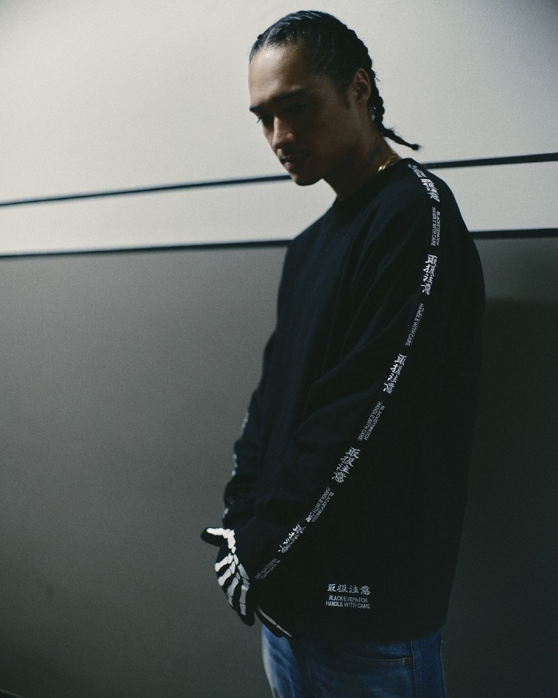 画像3: BlackEyePatch/KANJI TAPED L/S TEE（BLACK）