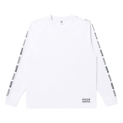 画像1: BlackEyePatch/KANJI TAPED L/S TEE（WHITE）