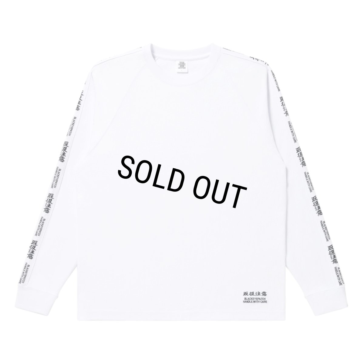 画像1: BlackEyePatch/KANJI TAPED L/S TEE（WHITE） (1)