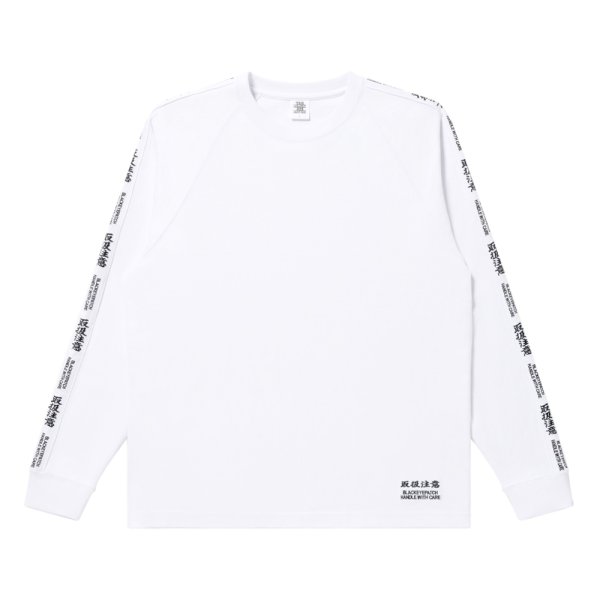 画像1: BlackEyePatch/KANJI TAPED L/S TEE（WHITE）