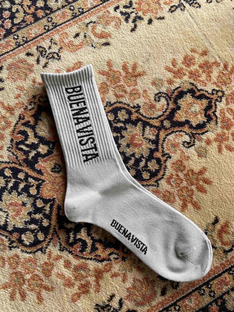 画像4: BUENA VISTA/BV logo socks（GRAY）［ソックス-25秋冬］ (4)