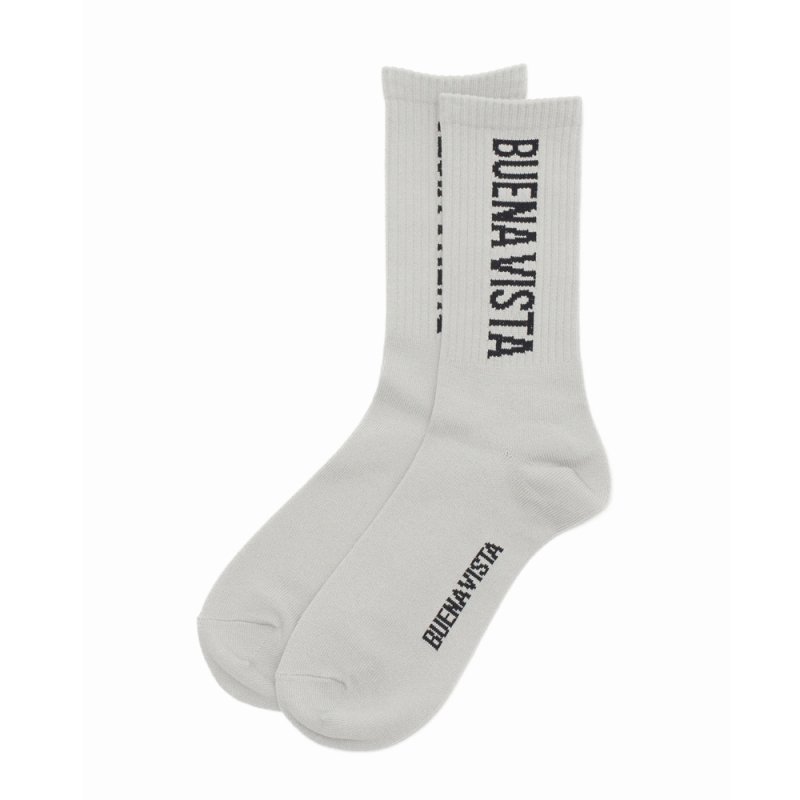 画像1: BUENA VISTA/BV logo socks（GRAY）［ソックス-25秋冬］