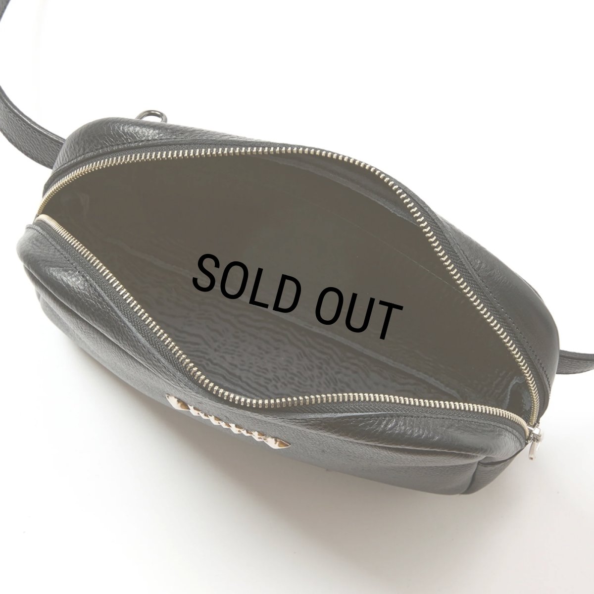 画像3: CALEE/STUDS LEATHER BODY BAG（BLACK）［レザーボディーバッグ-25秋冬］ (3)