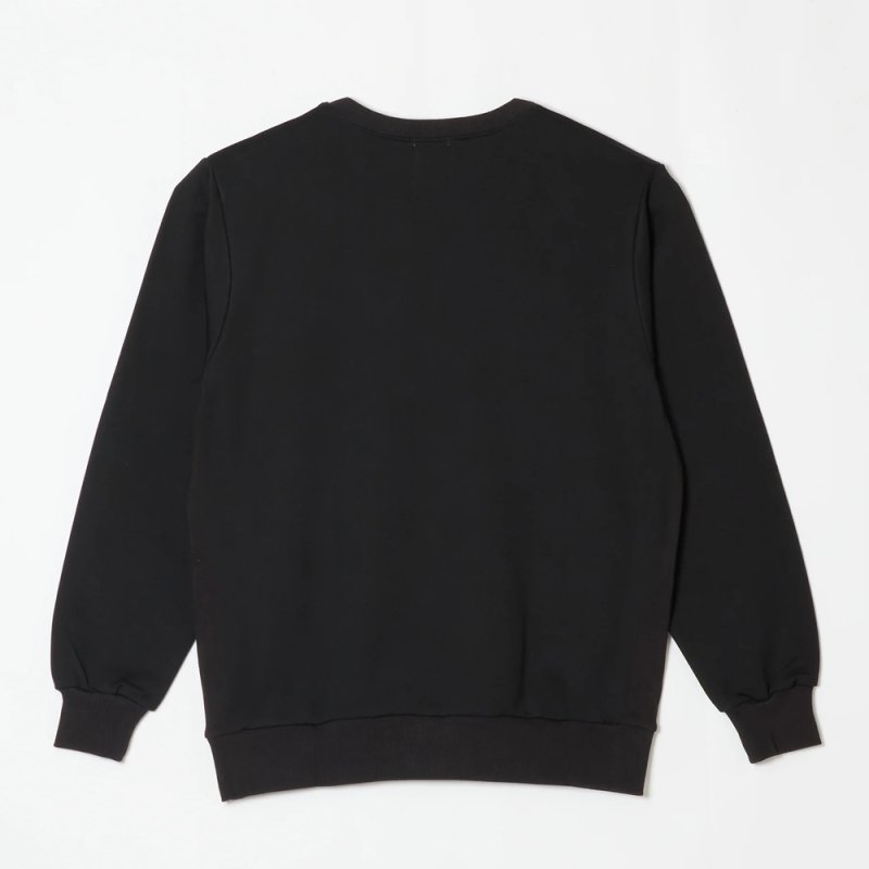 画像2: BUENA VISTA/BLACK RAIN sweat dos（BLACK）［クルーネックスウェット-25秋冬］