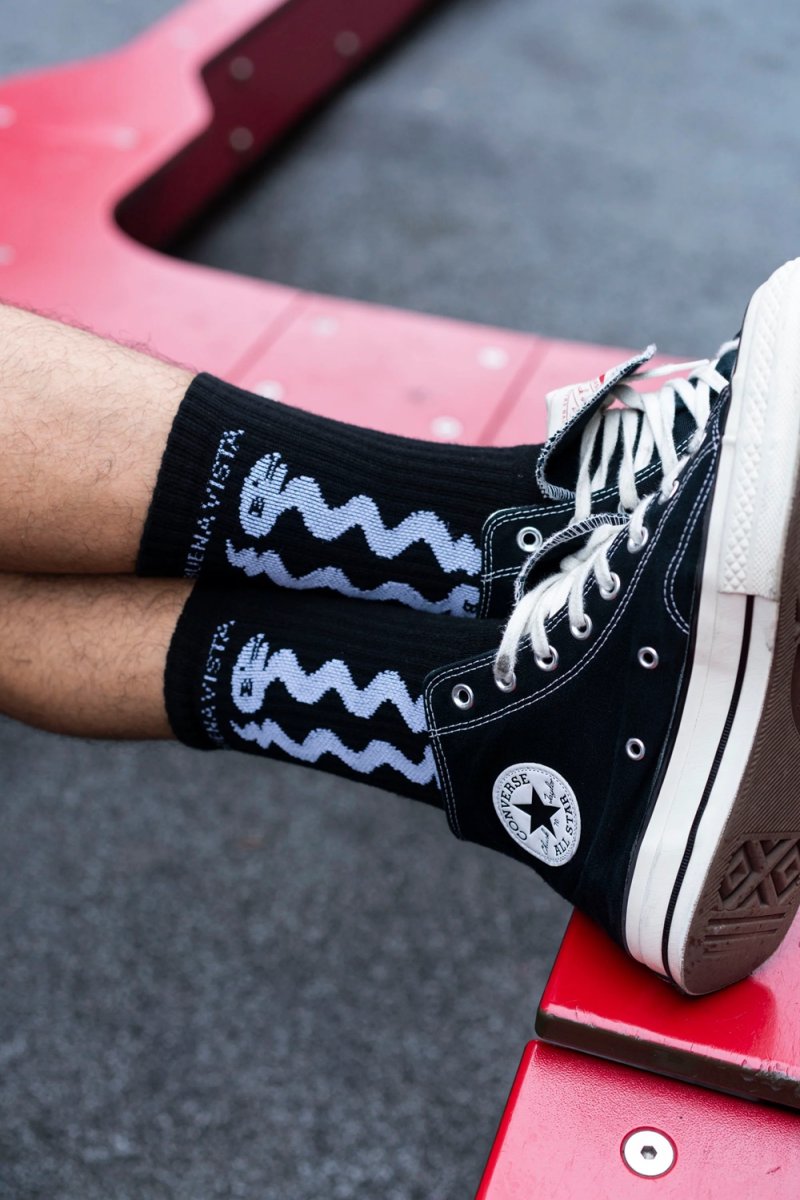 画像4: BUENA VISTA/snake socks（BLACK）［ソックス-25秋冬］ (4)